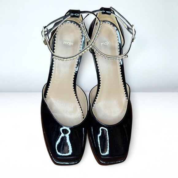 NWT Maje D’Orsay Patent Leather Pumps - Picture 8 of 10